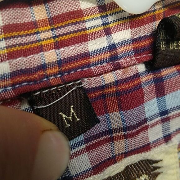 Pearl Snap Young Bloods Authentic Western Mens Med Cotton Blend County - Picture 3 of 7